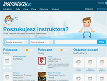 Tablet Screenshot of instruktorzy.pl